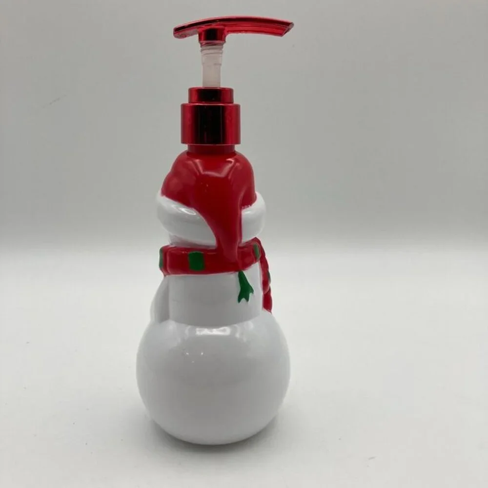 2 Christmas Soap Dispensers Santa & Snowman